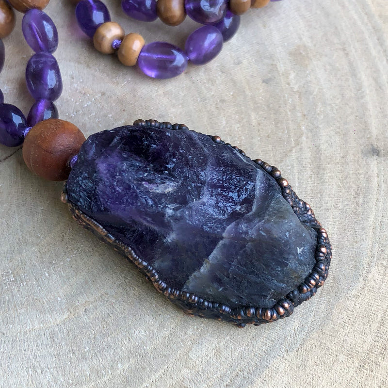 AMETHYST, KUK & OLIVE WOOD