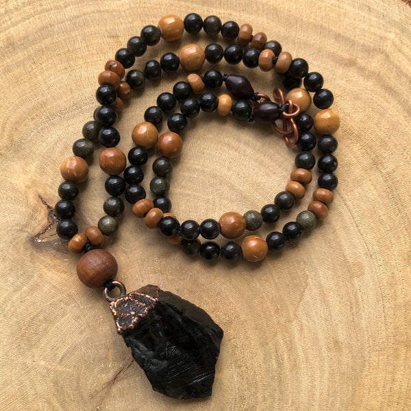 OBSIDIAN, OLIVE & KUK WOOD