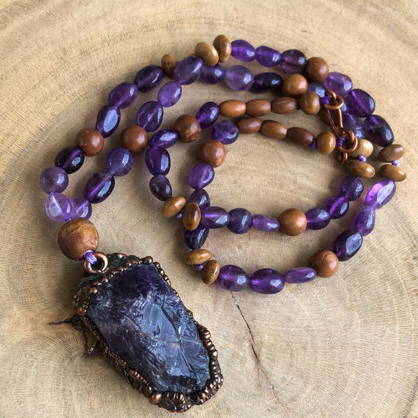 AMETHYST, OLIVE & KUK WOOD